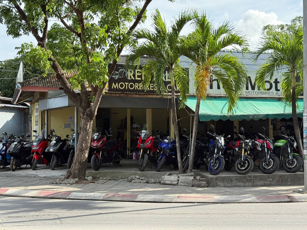 Motorbike on Koh Samui road